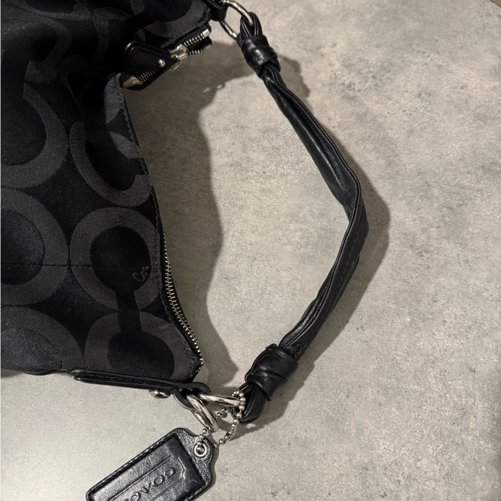Coach Kristin Op Art Sateen Satchel Purse! GUC!! - Picture 5 of 13